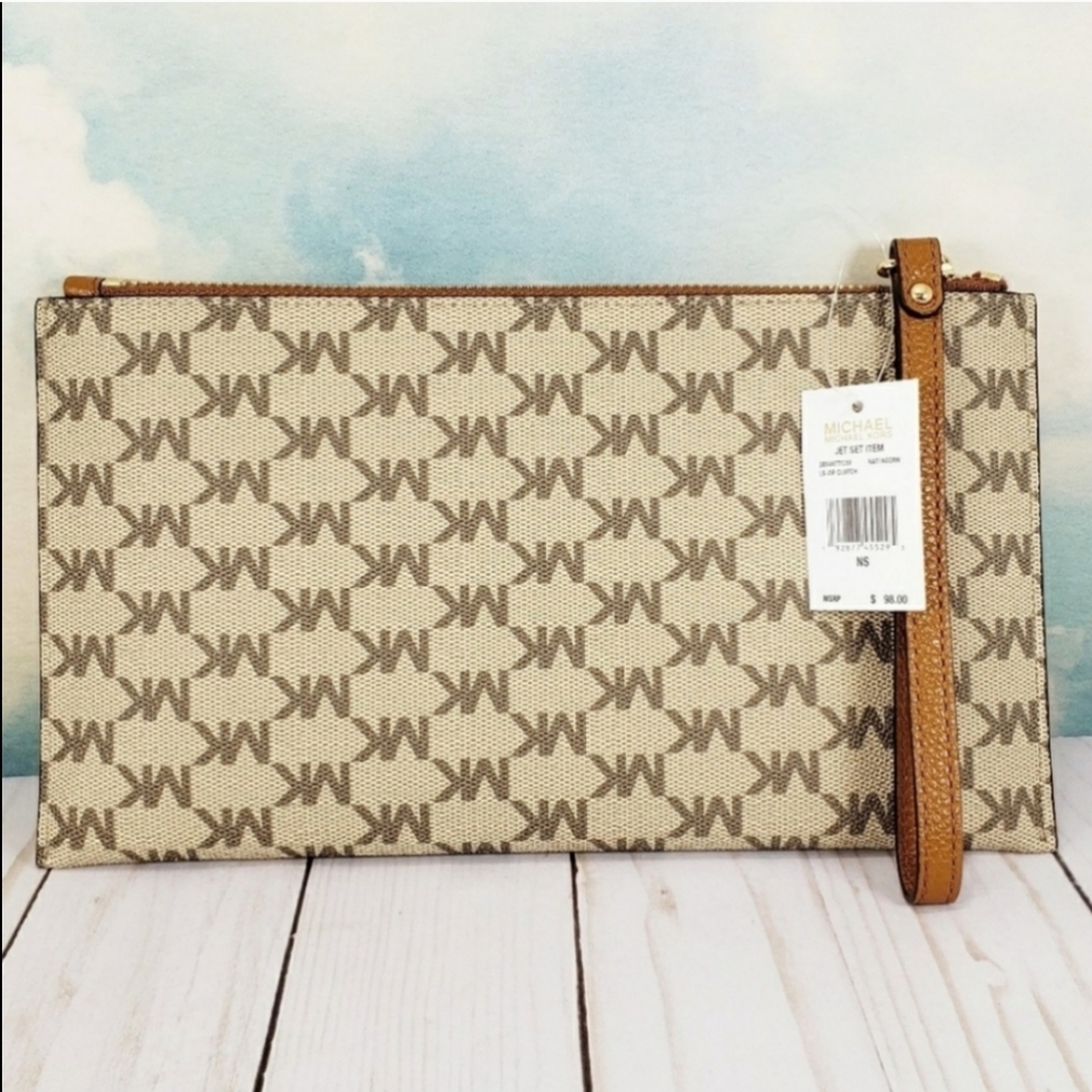 Michael Kors Large Zip Clutch Wristlet - Picture 3 of 6
